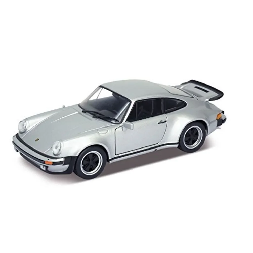 2018 Welly Porsche Silver 1974 911 Turbo Coupe #24043 Diecast Model Car